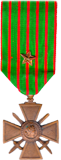 Croix de Guerre avec deux Étoiles de Bronze et une Étoile d'Argent